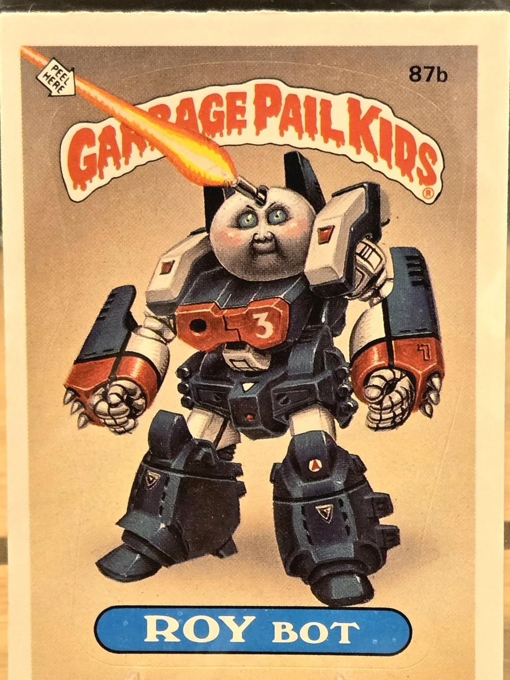Garbage Pail Kids 1986 ROY Bot #87b Rare!Error Lot of 2 (Print and Copyright)